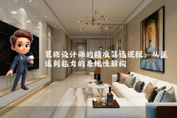 装修设计师的精准筛选逻辑:从渠道到能力的系统性解构